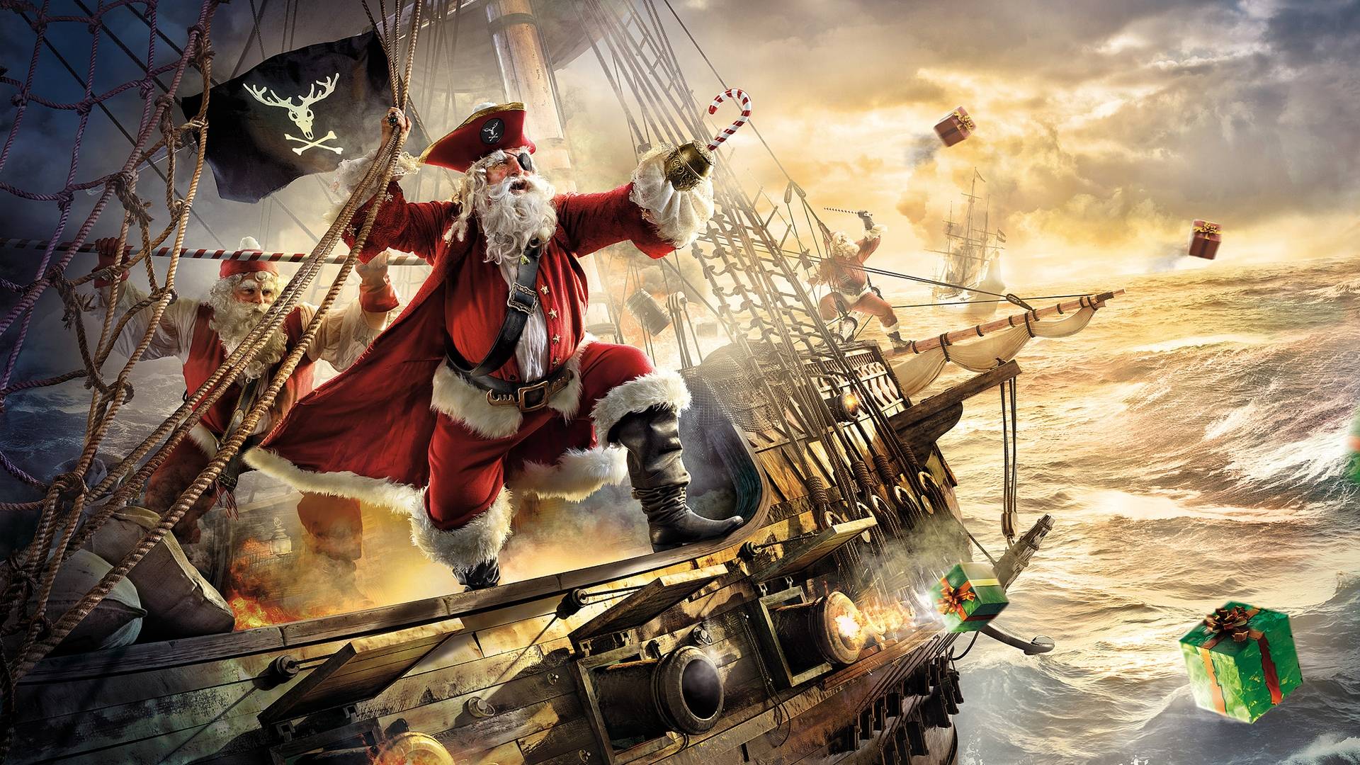 Santa Pirate in Fantasy