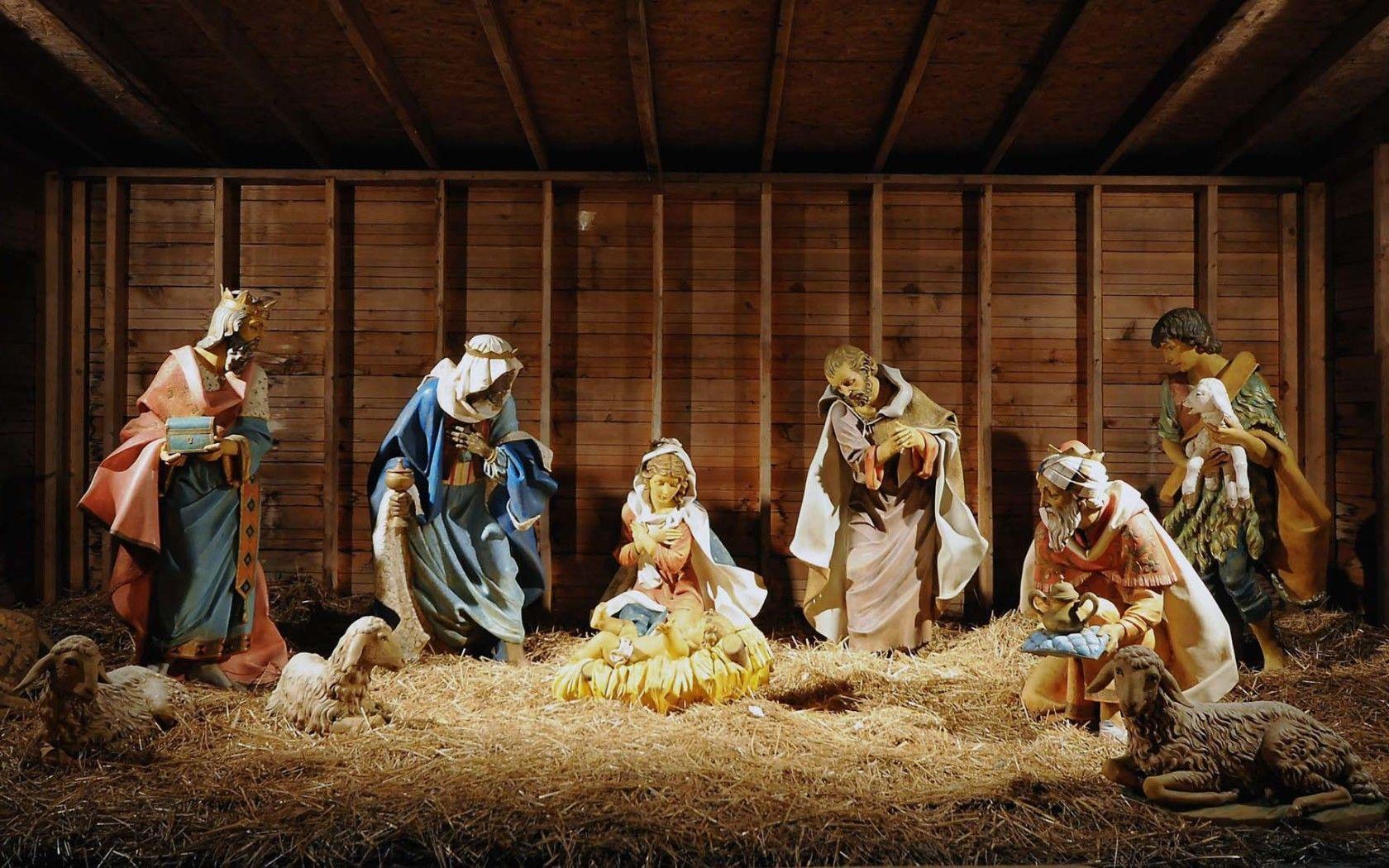 Christmas Nativity Scene Wallpaper