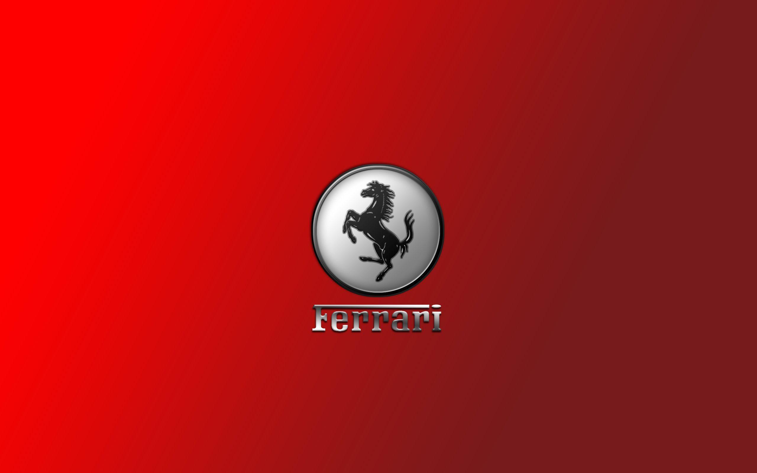 Red Ferrari Logo Brand Wallpaper Desktop Wallpaper