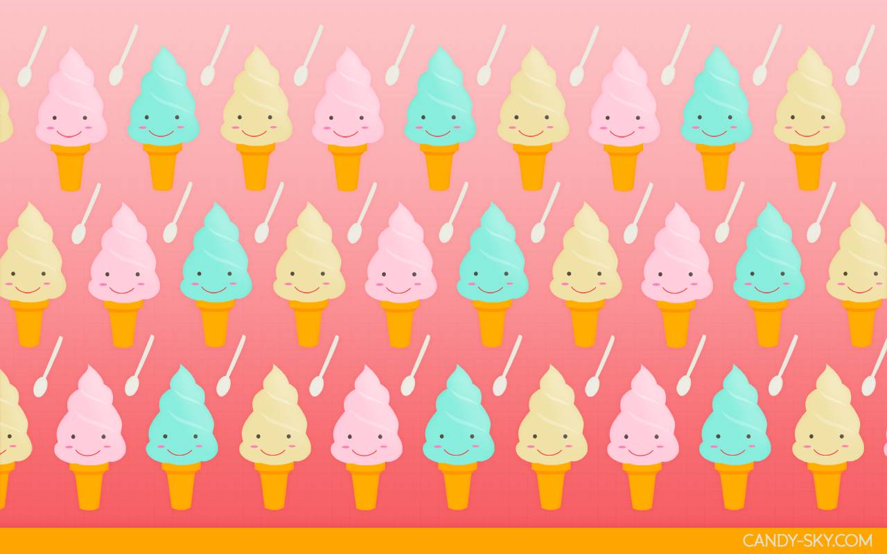 Cute Ice Cream Wallpapers Wallpaper Cave Basic Gambar