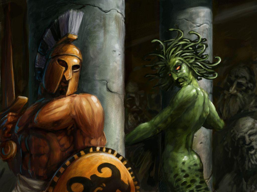 Perseus and Medusa Mythology Wallpaper