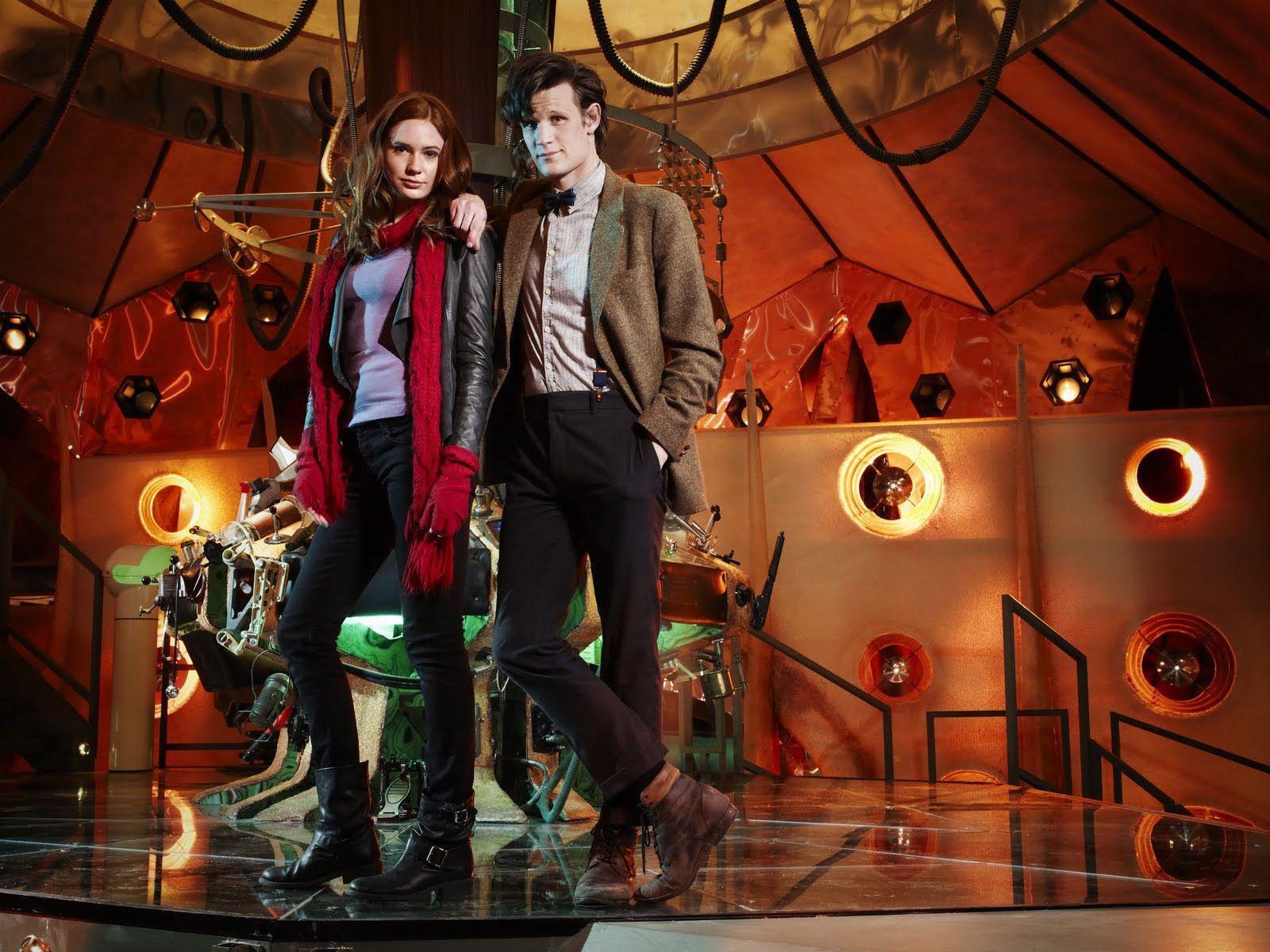 Matt and Karen Doctor Who Wallpaper Gillan and Matt Smith