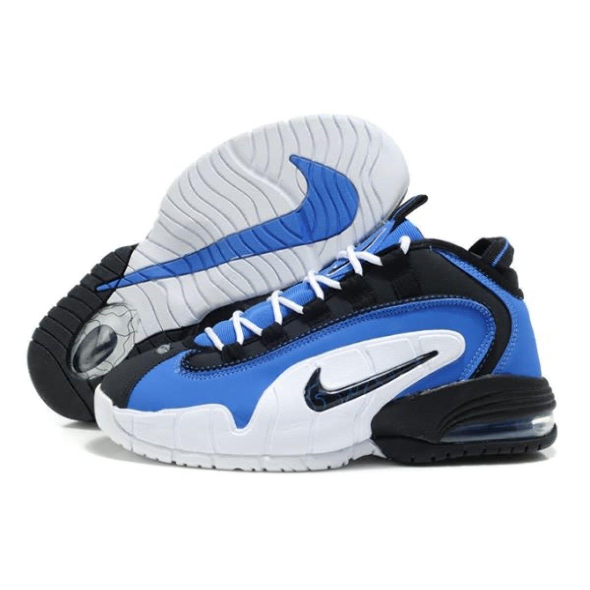 Nike Air Max Penny Hardaway 1 BlueBlackWhite Basketball Shoes On
