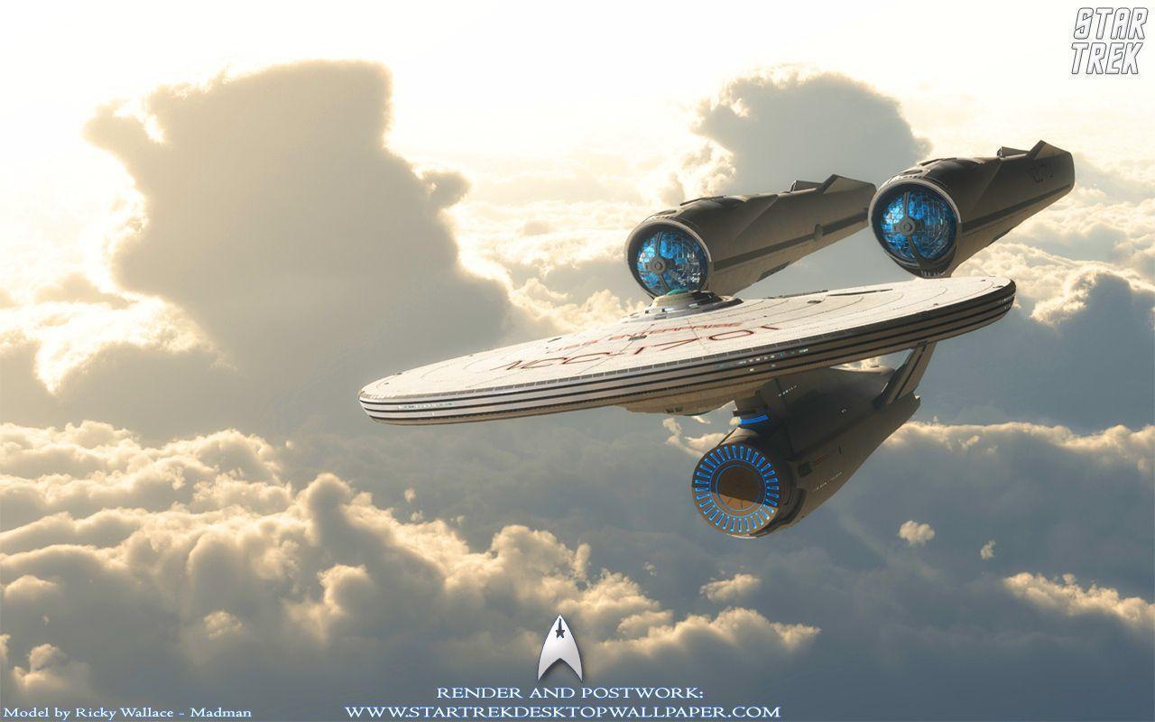Star Trek USS Enterprise NCC1701 On Clouds, free Star Trek