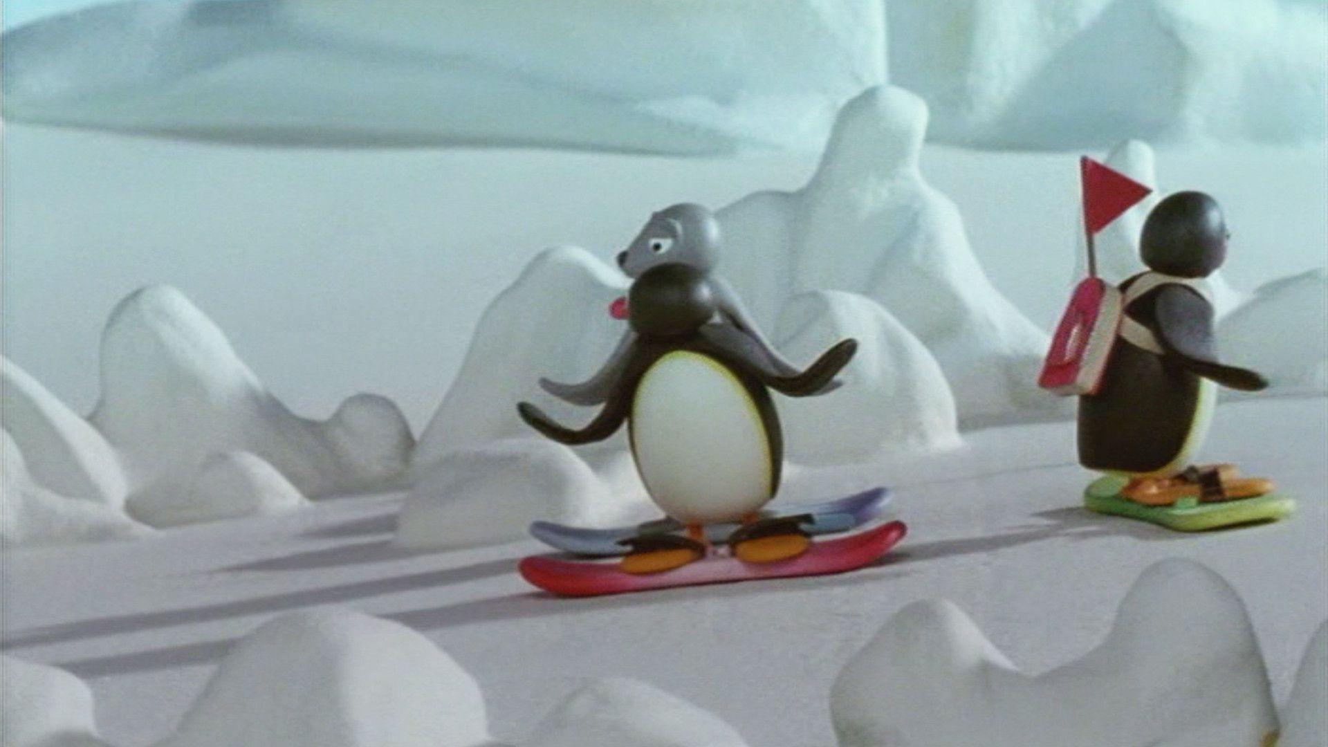 Pingu the Snowboarder