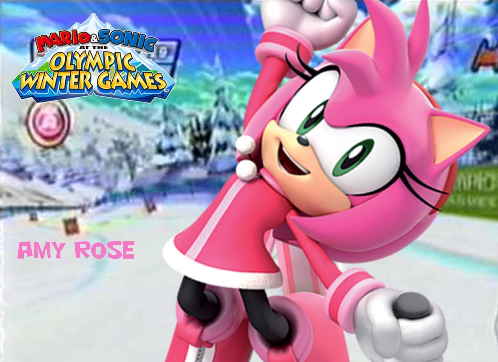 Amy Rose in Downhill! (MASAOWG Wallpaper)