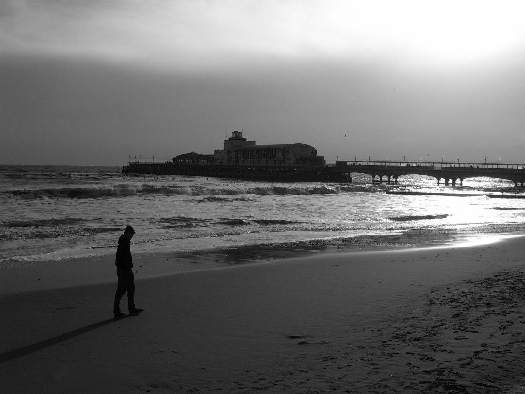 Black And White Photo Of Loneliness