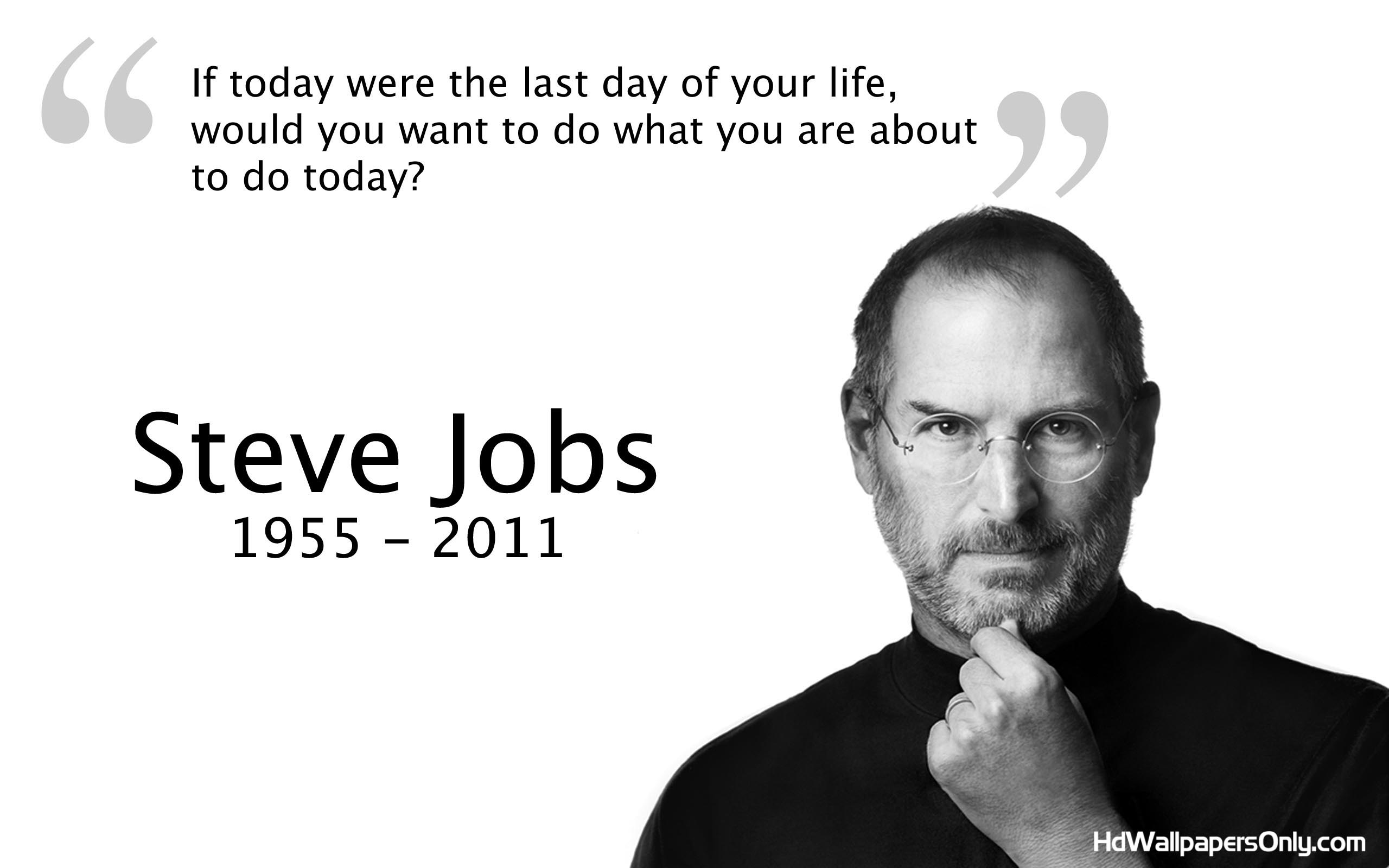 Steve Jobs Quotes WallpaperHD Wallpaper Only