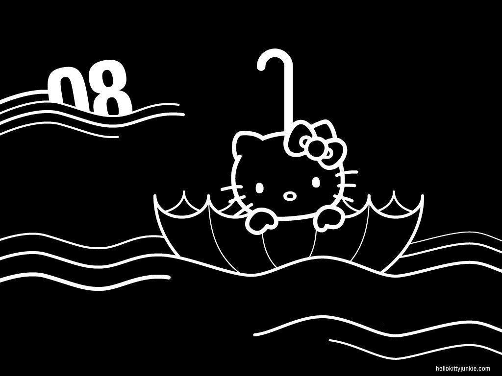 Hello Kitty Black Wallpaper and Background