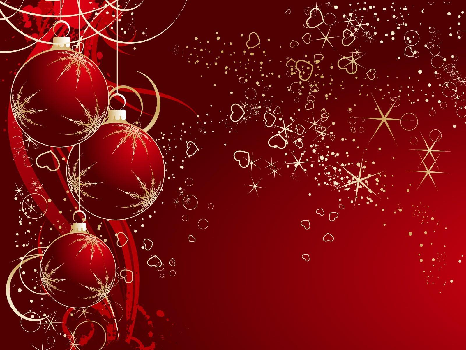 Red Christmas desktop wallpaper