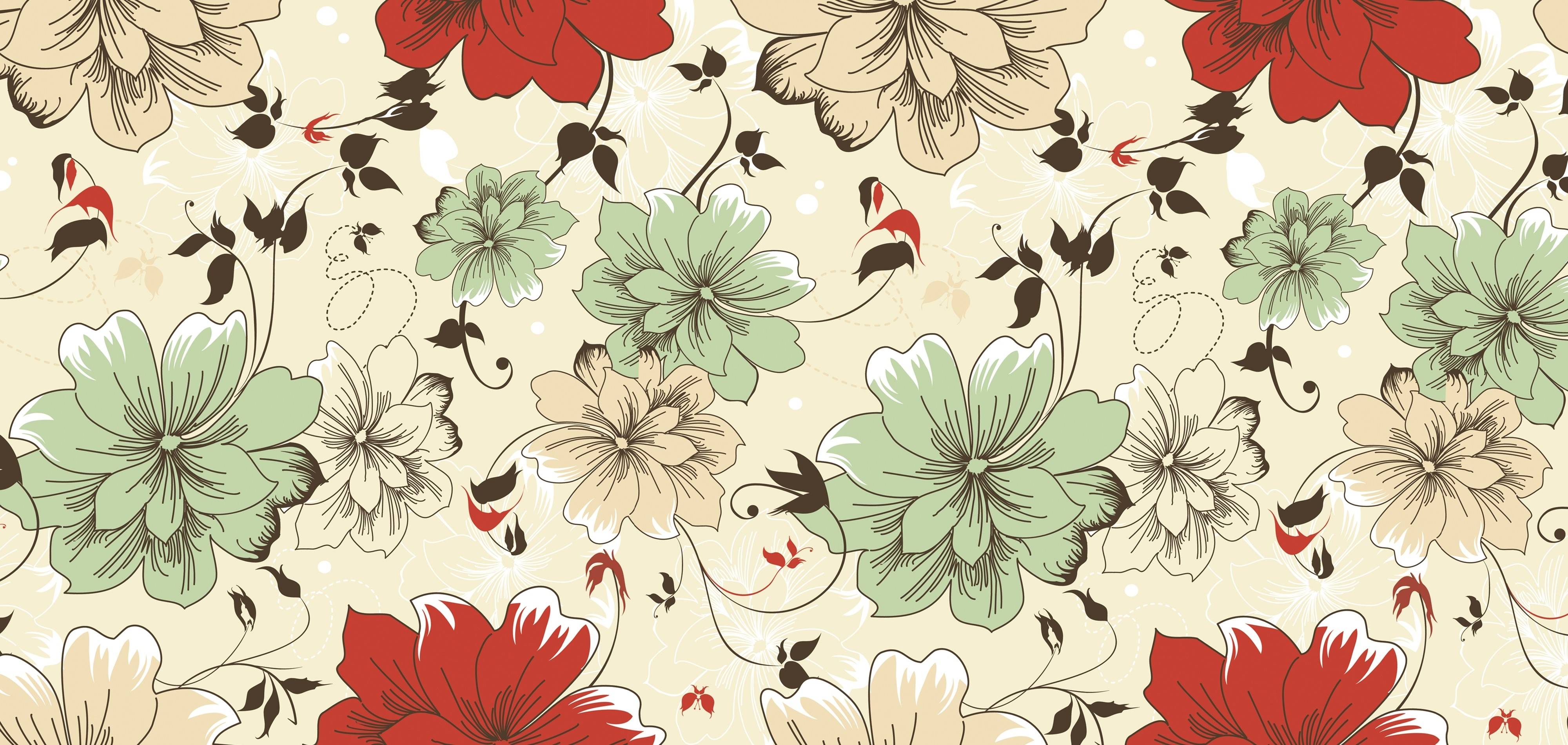 Vintage Floral Wallpaper Pattern | WallMaya.com