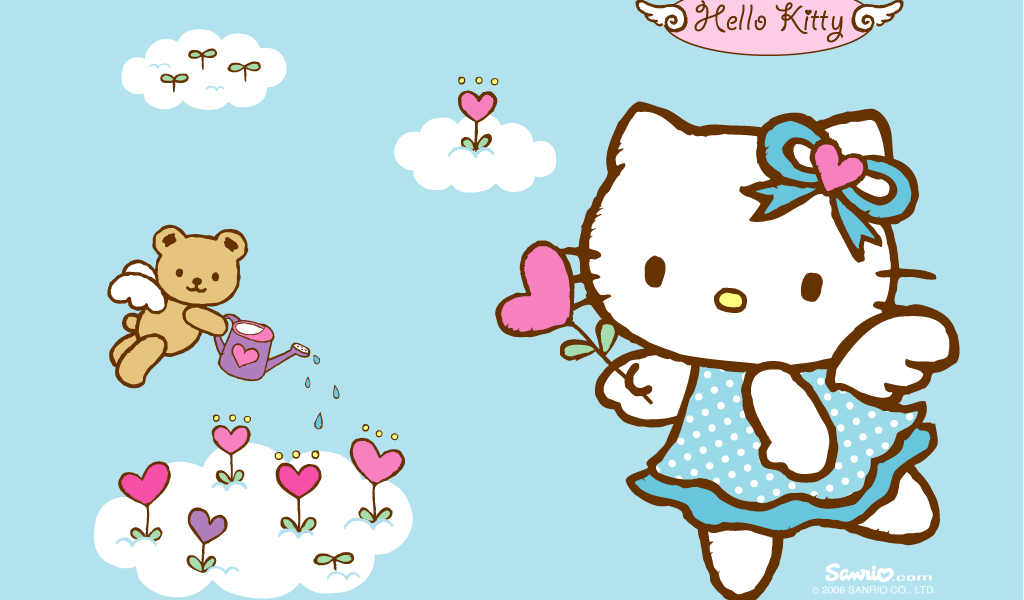 New Hello Kitty wallpaper for netbooks and eeepcs =