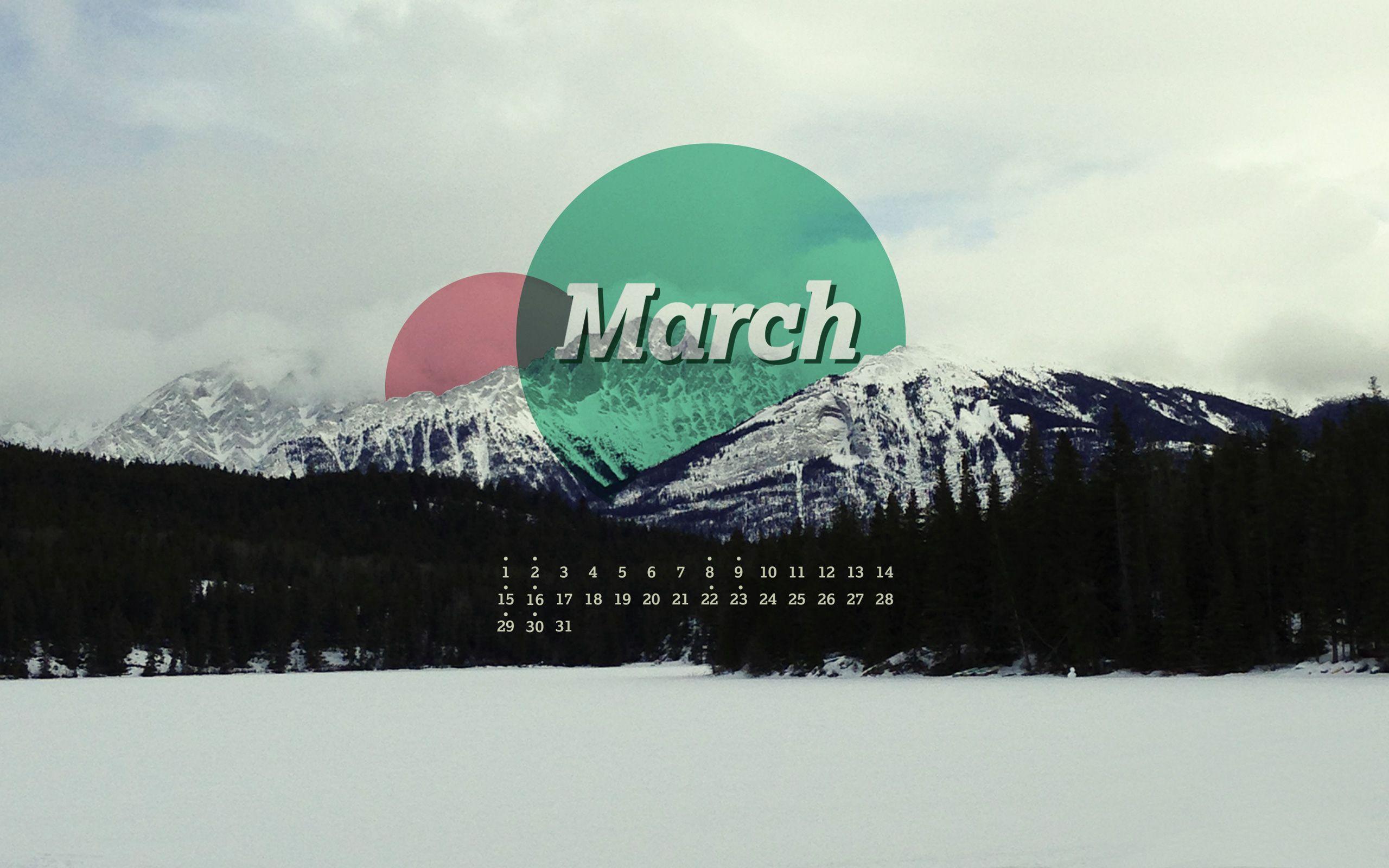 March 2014 Desktop Calendar