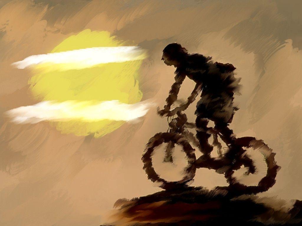 Sporty Biker HD wallpaper #