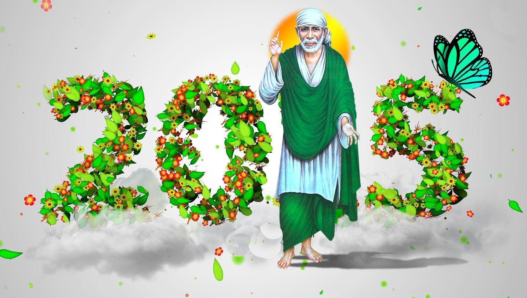 Creative*))Happy New Year Hindi Shayari Wallpaper For Facebook