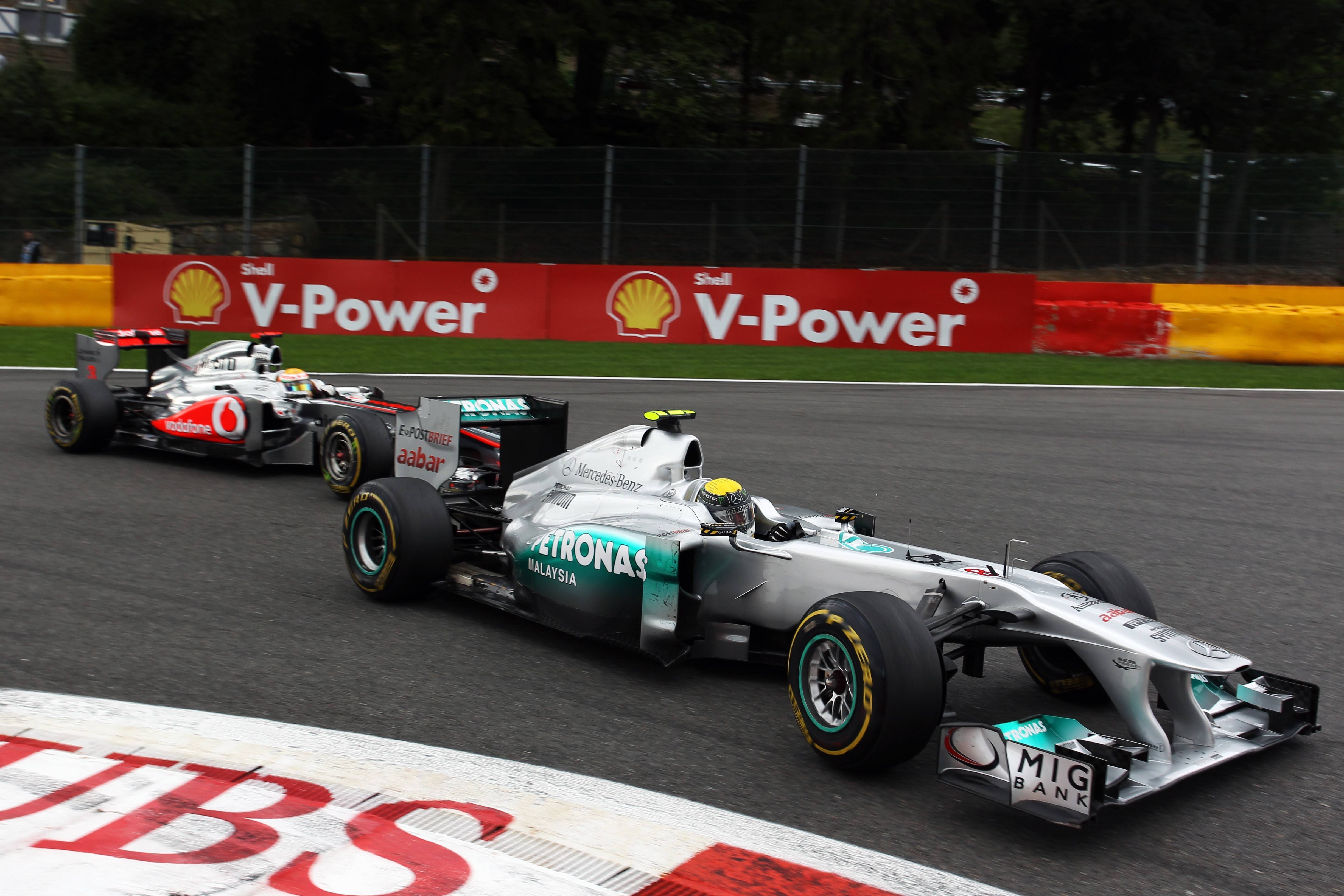 Download wallpaper Mercedes, Nico Rosberg, McLaren, Lewis Hamilton