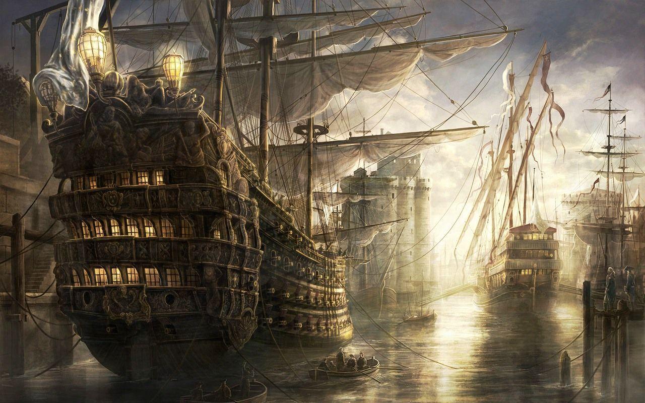 Pirate Ship Wallpaper 1280x800 Picture to pin