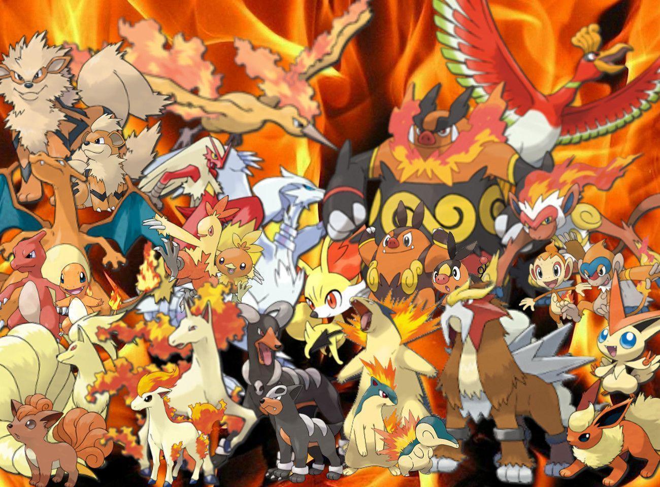 Wallpaper For > Fire Pokemon Wallpaper