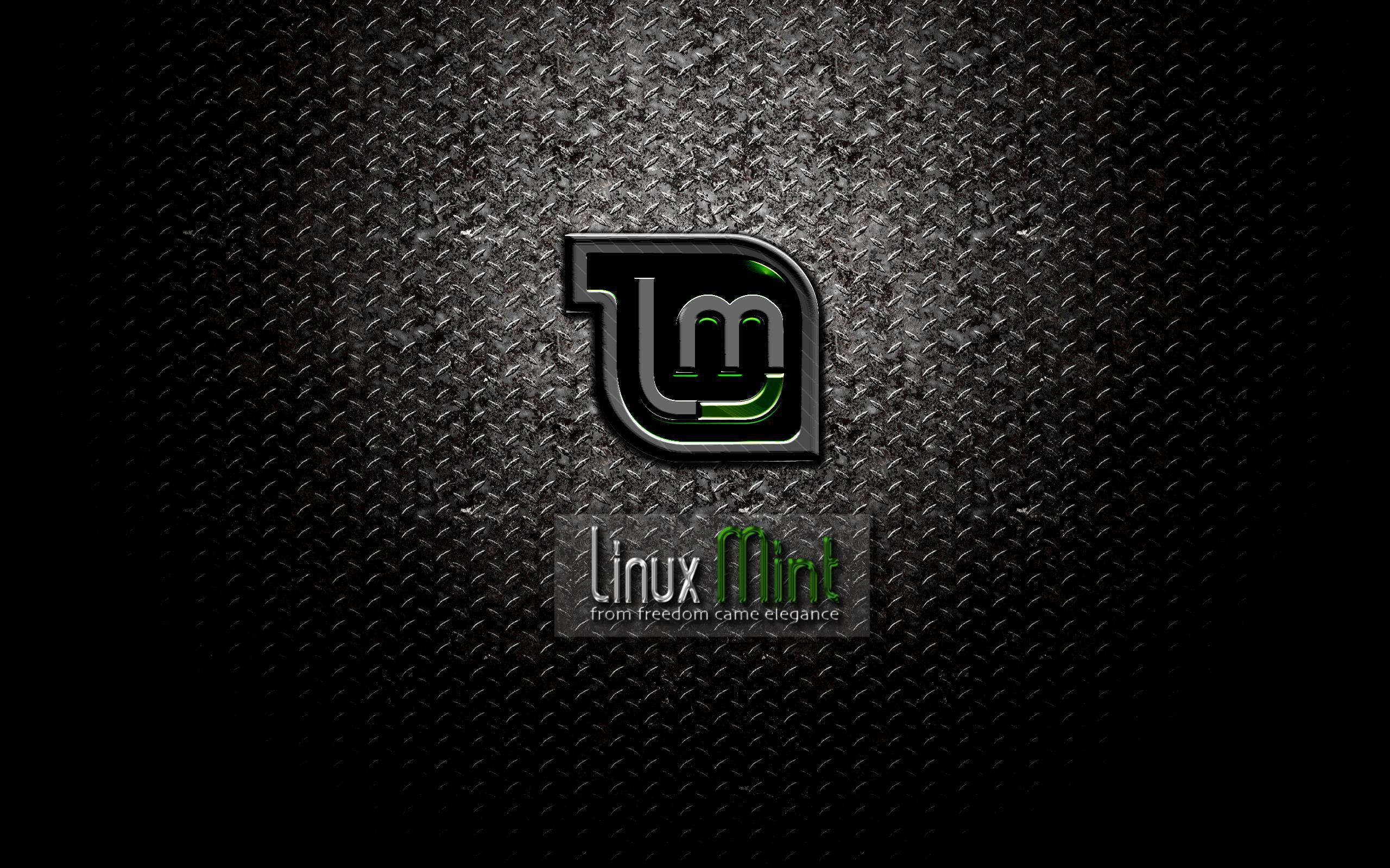 Dark Aqua Linux Mint Wallpaper. Linux Wallpaper #