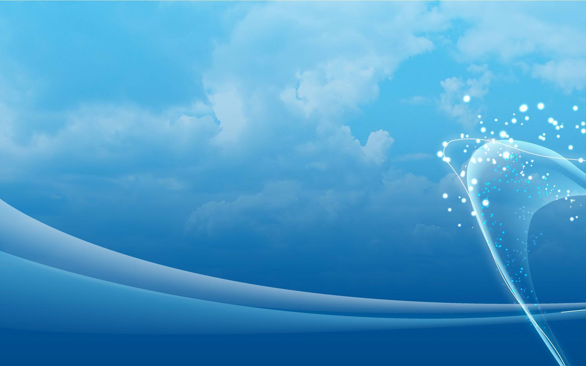 Download Blue Sky Abstrakt Windows Background Wallpaper. Full HD