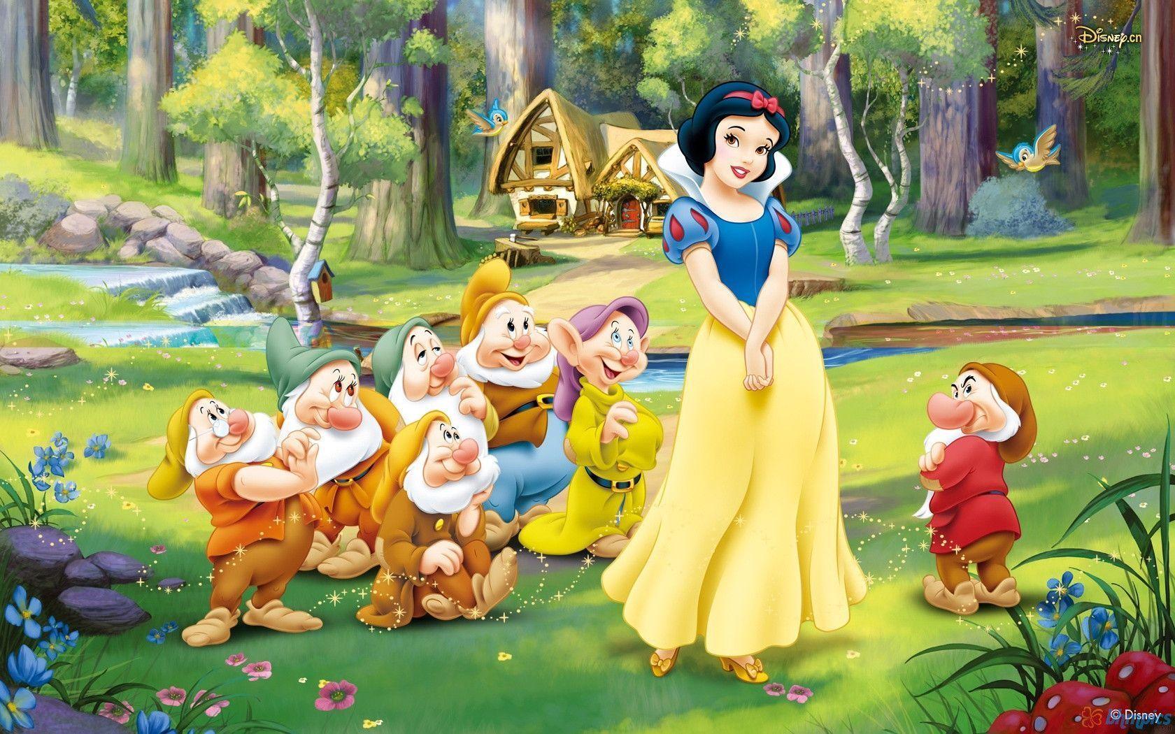 Snow White And The Seven Dwarfs Desktop Background