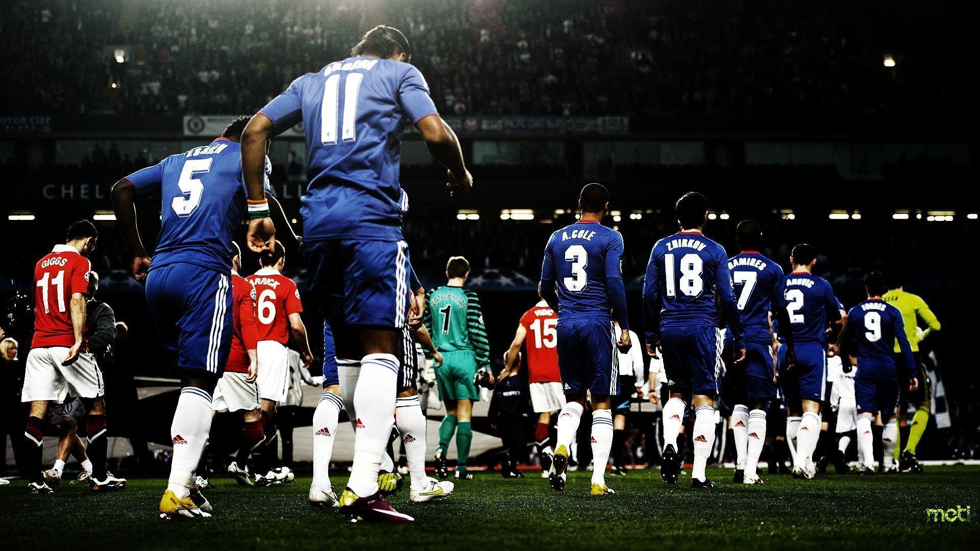 Wallpaper chelsea, manchester united, champions league, drogba