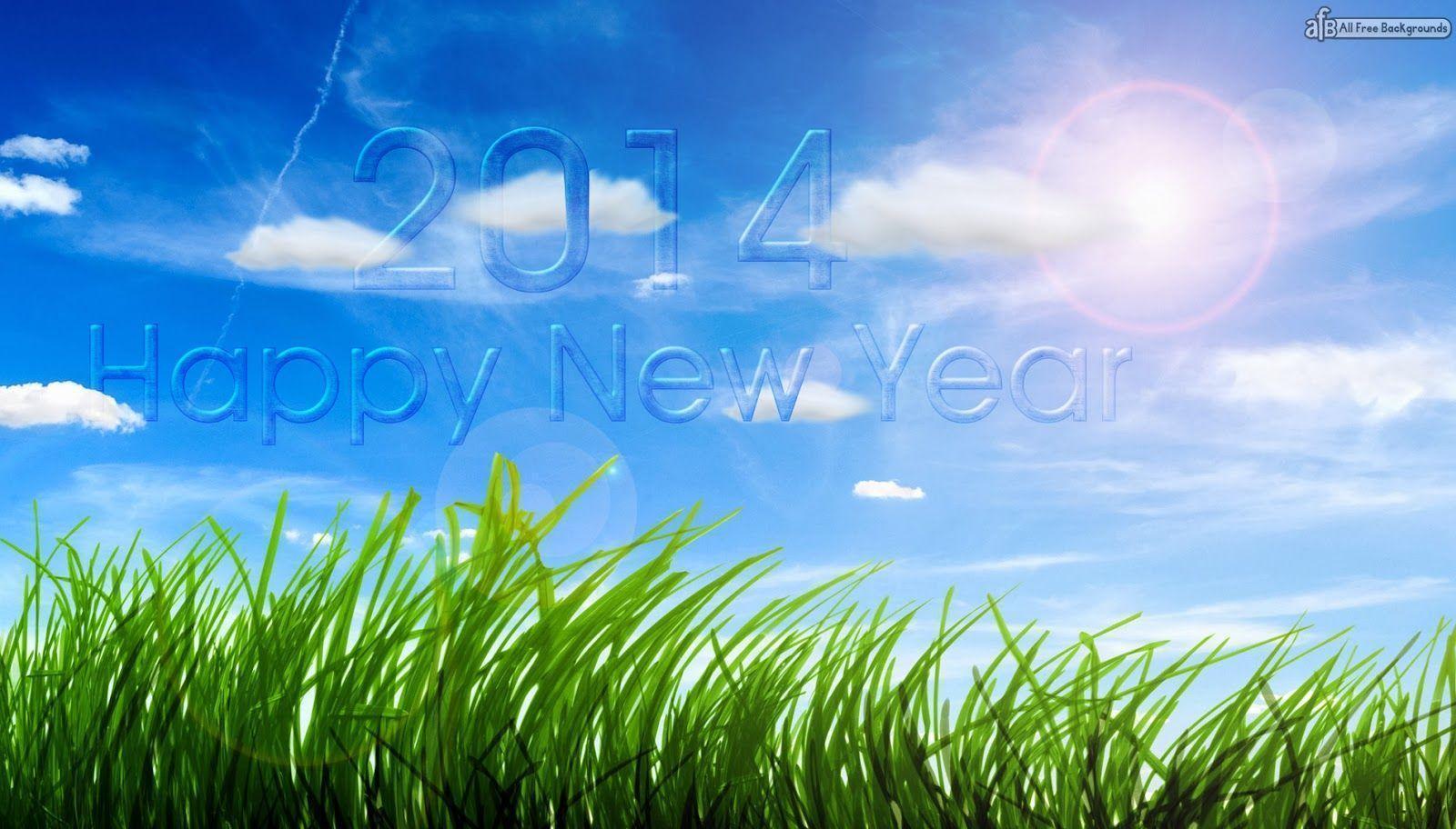 high resolution 1600x912 Happy New Year 2014 Cloud Style All Free