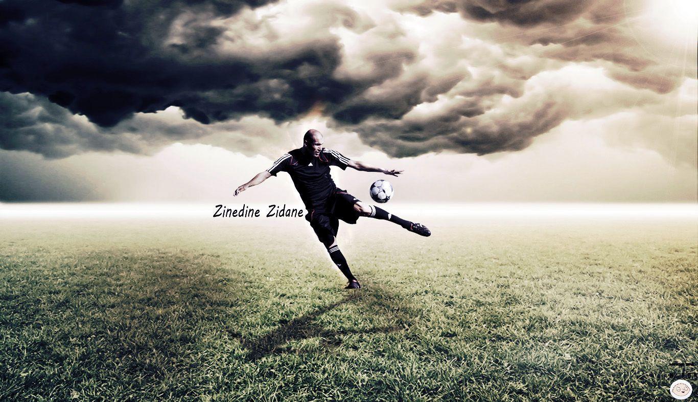 Zinedine Zidane 1366x768 wallpaper