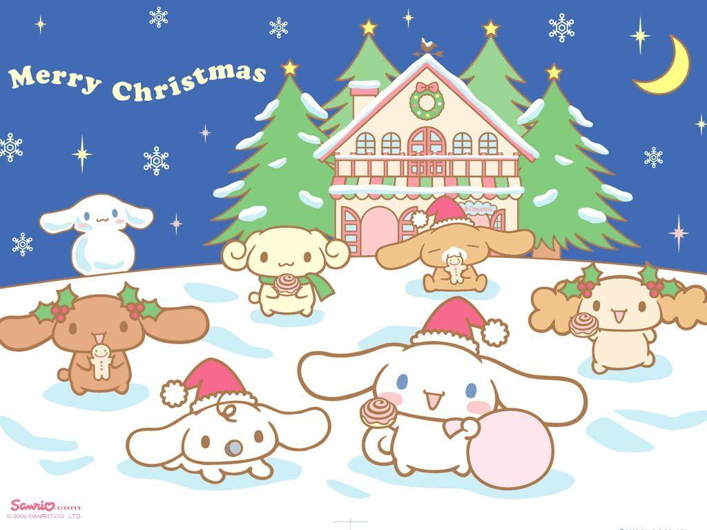 Free Cinnamoroll Sanrio Christmas Funny Wallpaper Download