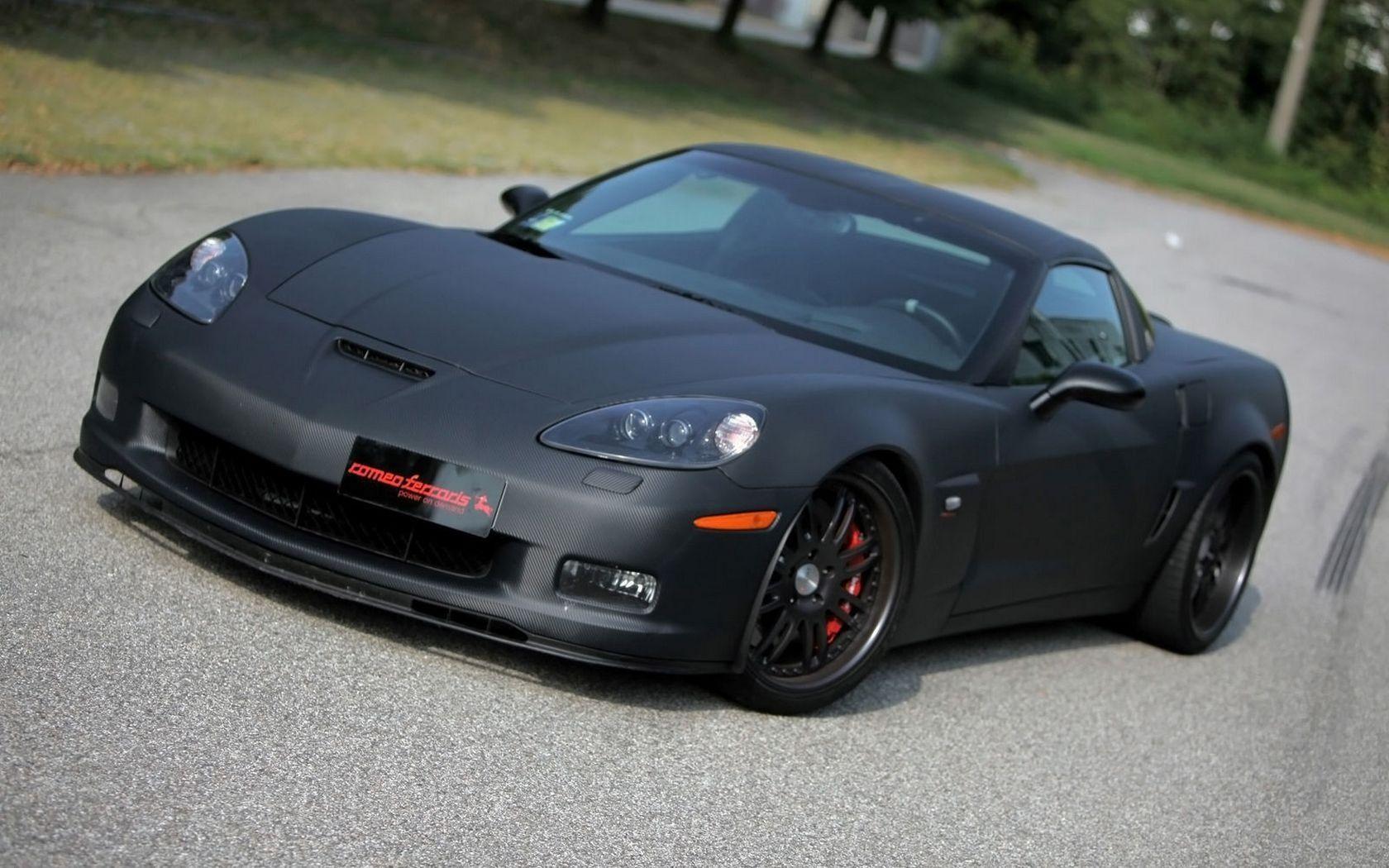 Free Vette Matte Black Wallpaper, Free Vette Matte Black HD