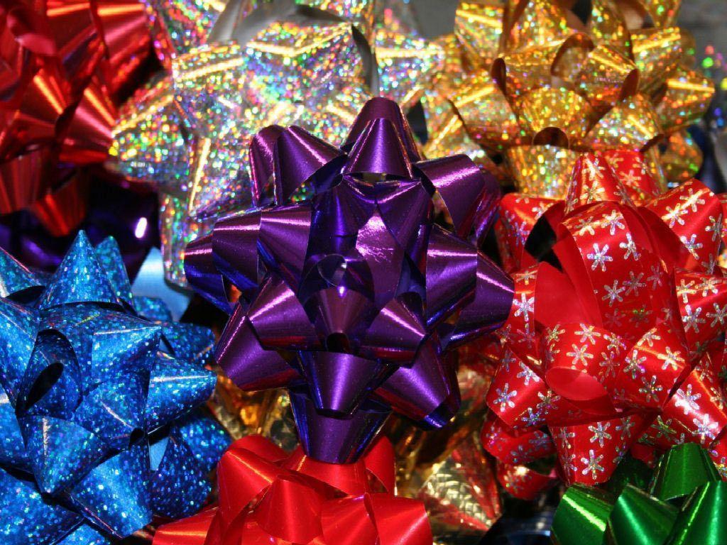 Desktop background // Background // Holiday // Ribbon gift