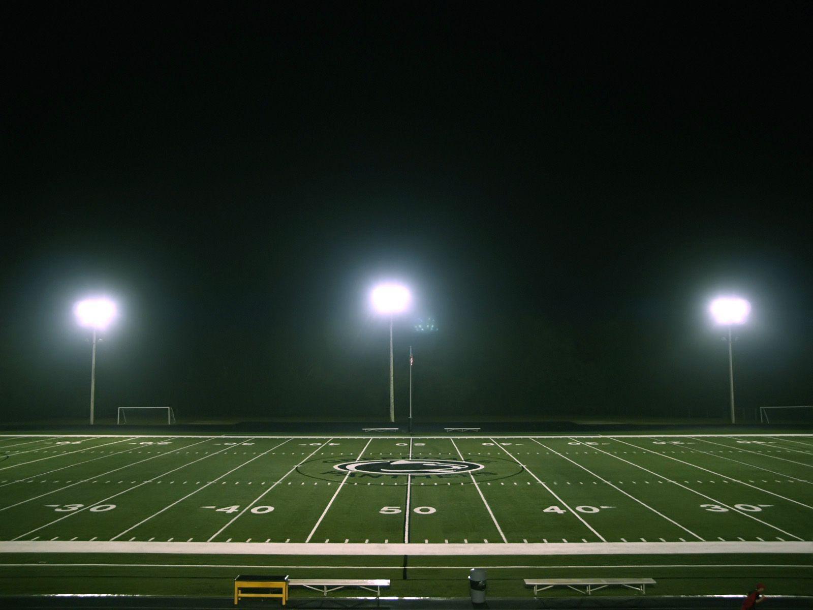 Football Field as Background