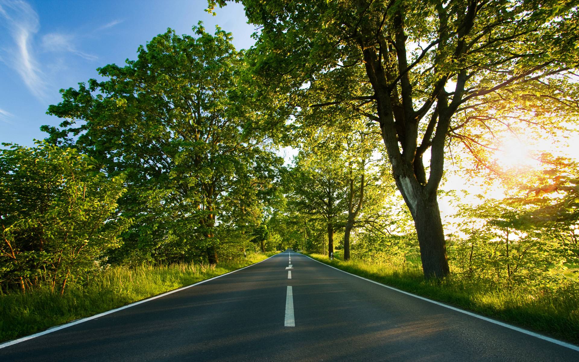 Road, Summer HD wallpaper « HD Wallpaper