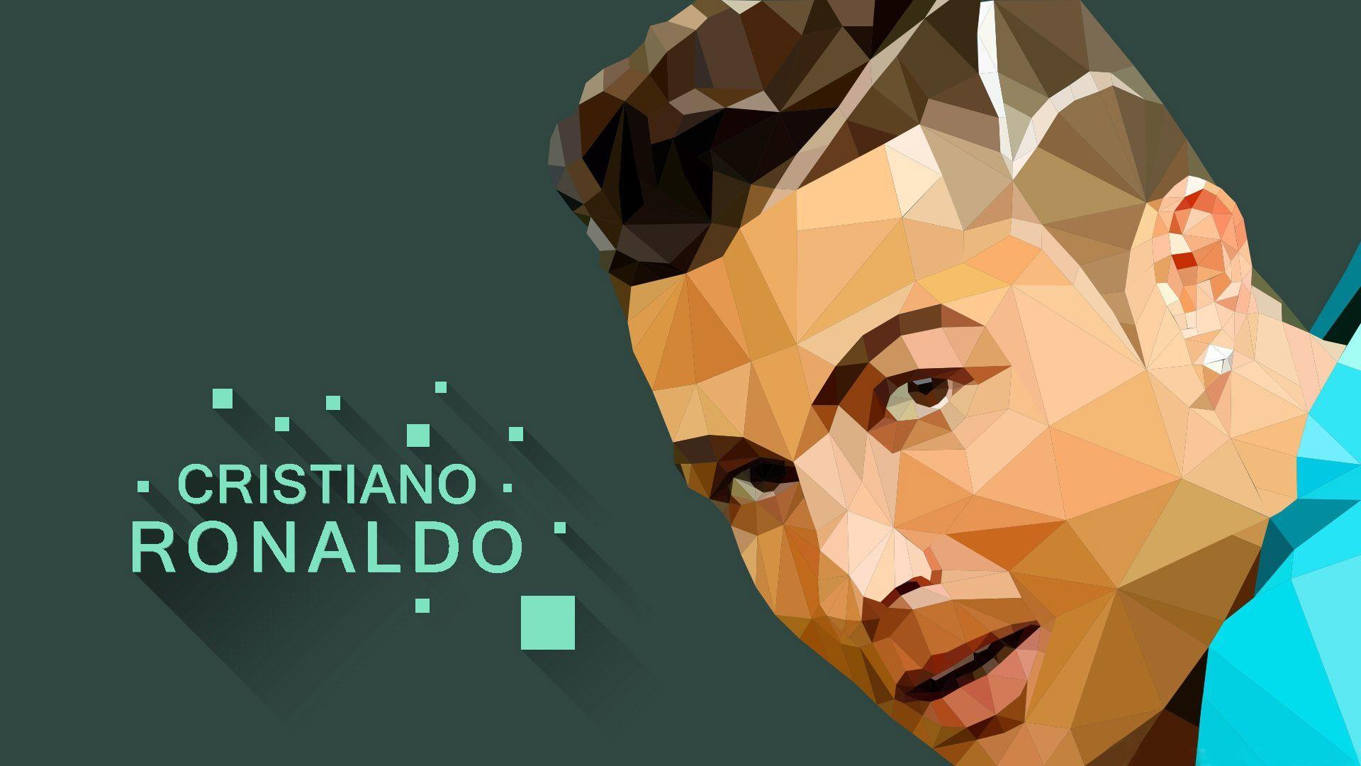 CR7 2015 Polygons Wallpaper Wide or HD. Male Celebrities Wallpaper