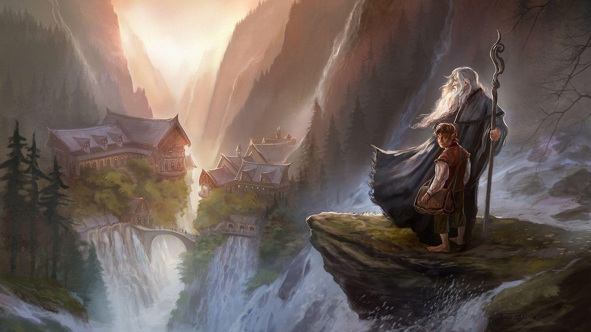Hobbit gandalf art Wallpaper