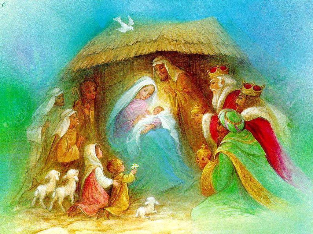 image For > Christmas Nativity Wallpaper