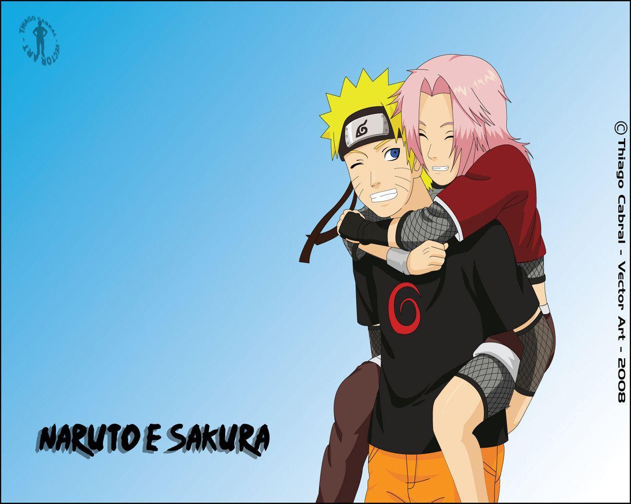 Naruto e Sakura love wallpaper