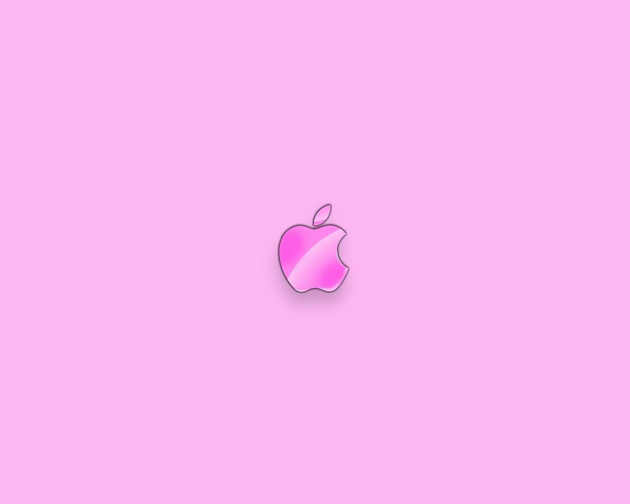 Windows Vista WallpaperFree Pink Mac Logo Wallpaper