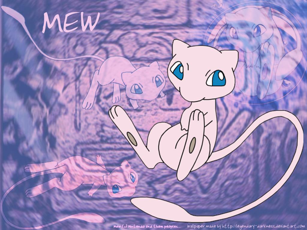Wallpaper For > Cute Pokemon Wallpaper Mew