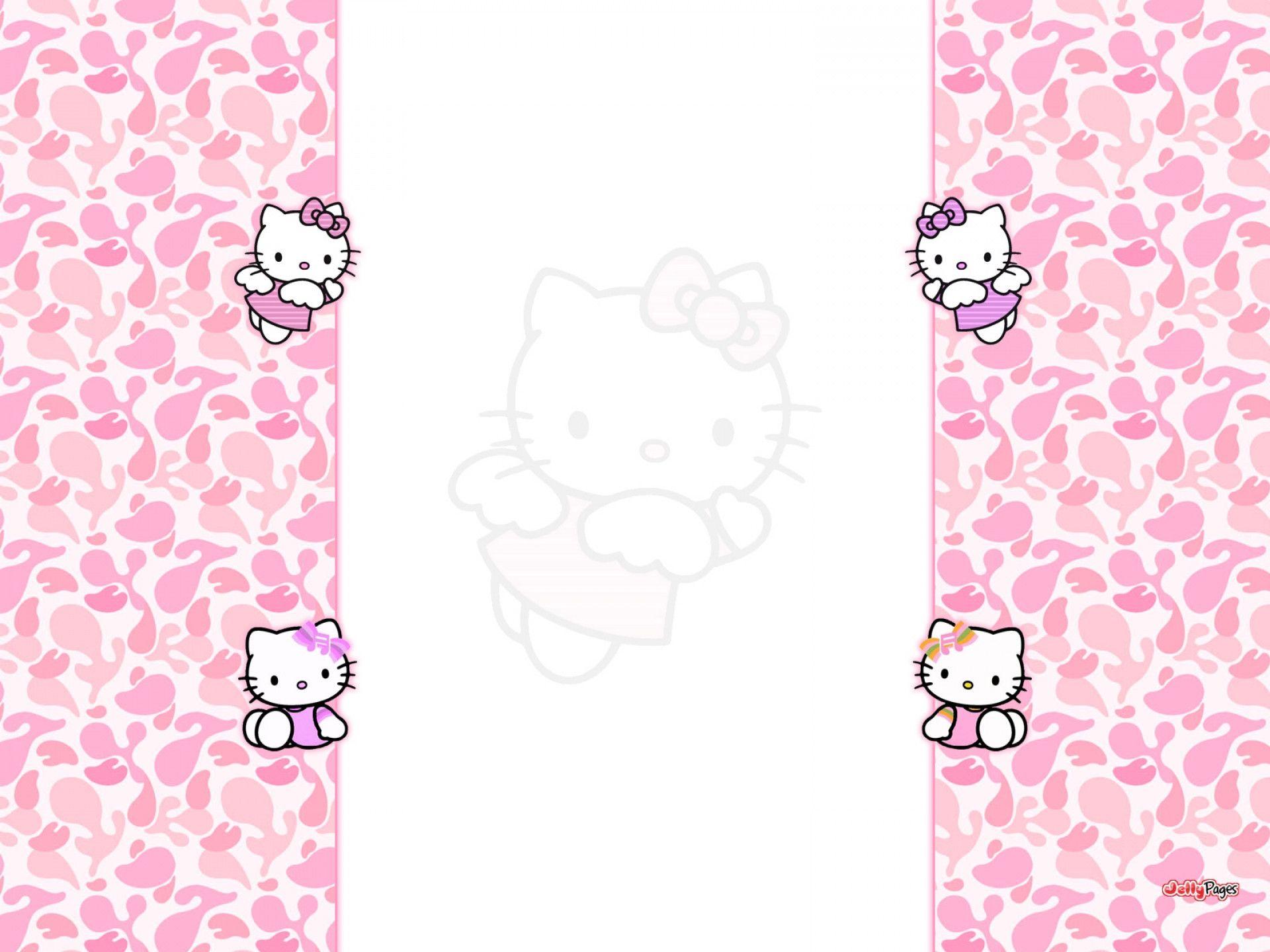Wallpaper For > Hello Kitty Background White