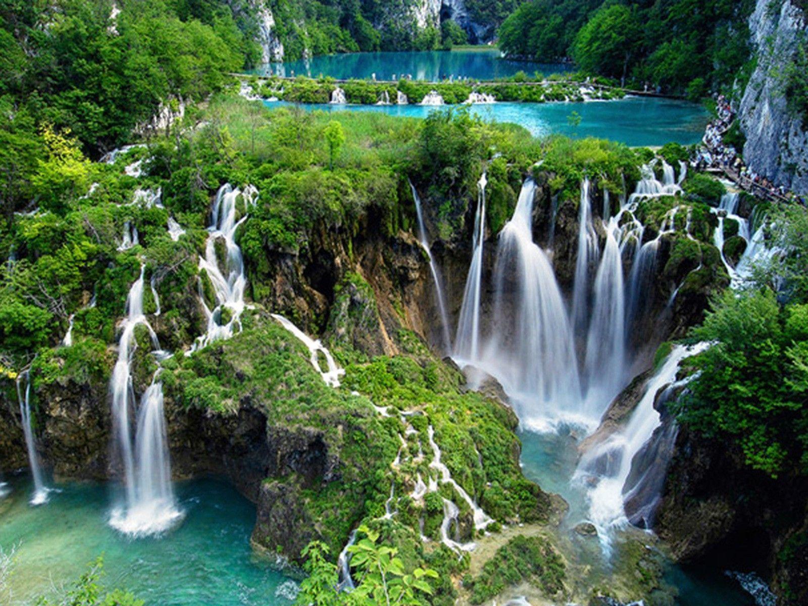 image For > Natural Waterfalls Wallpaper