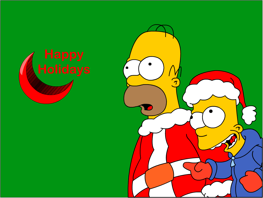 Simpsons Holiday Wallpaper