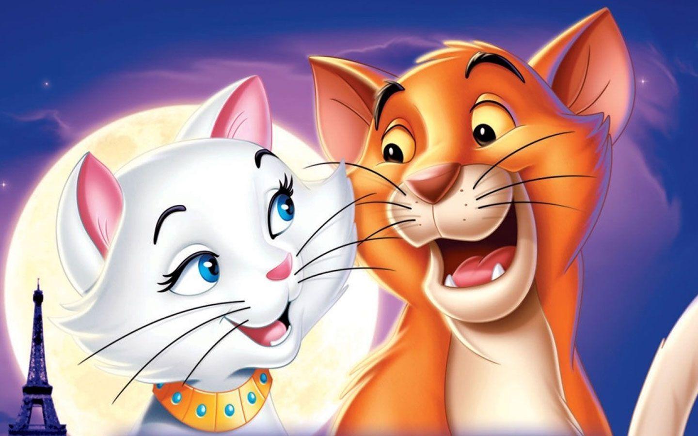 Duchess And Thomas Aristocats Wallpaper