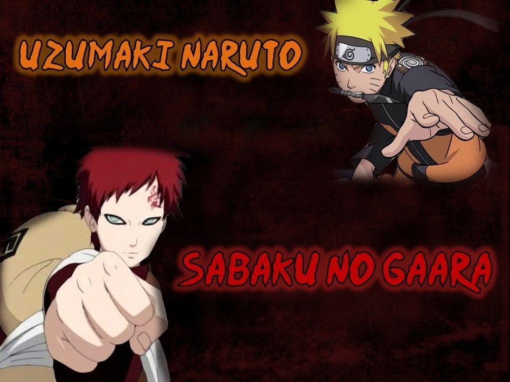 Free Wallpaper For Desktop Naruto & Gaara Wallpaper
