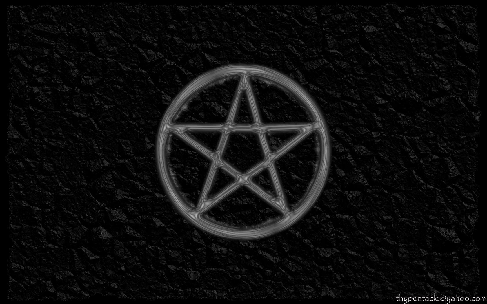 Pentacle on Crumpled Parchment