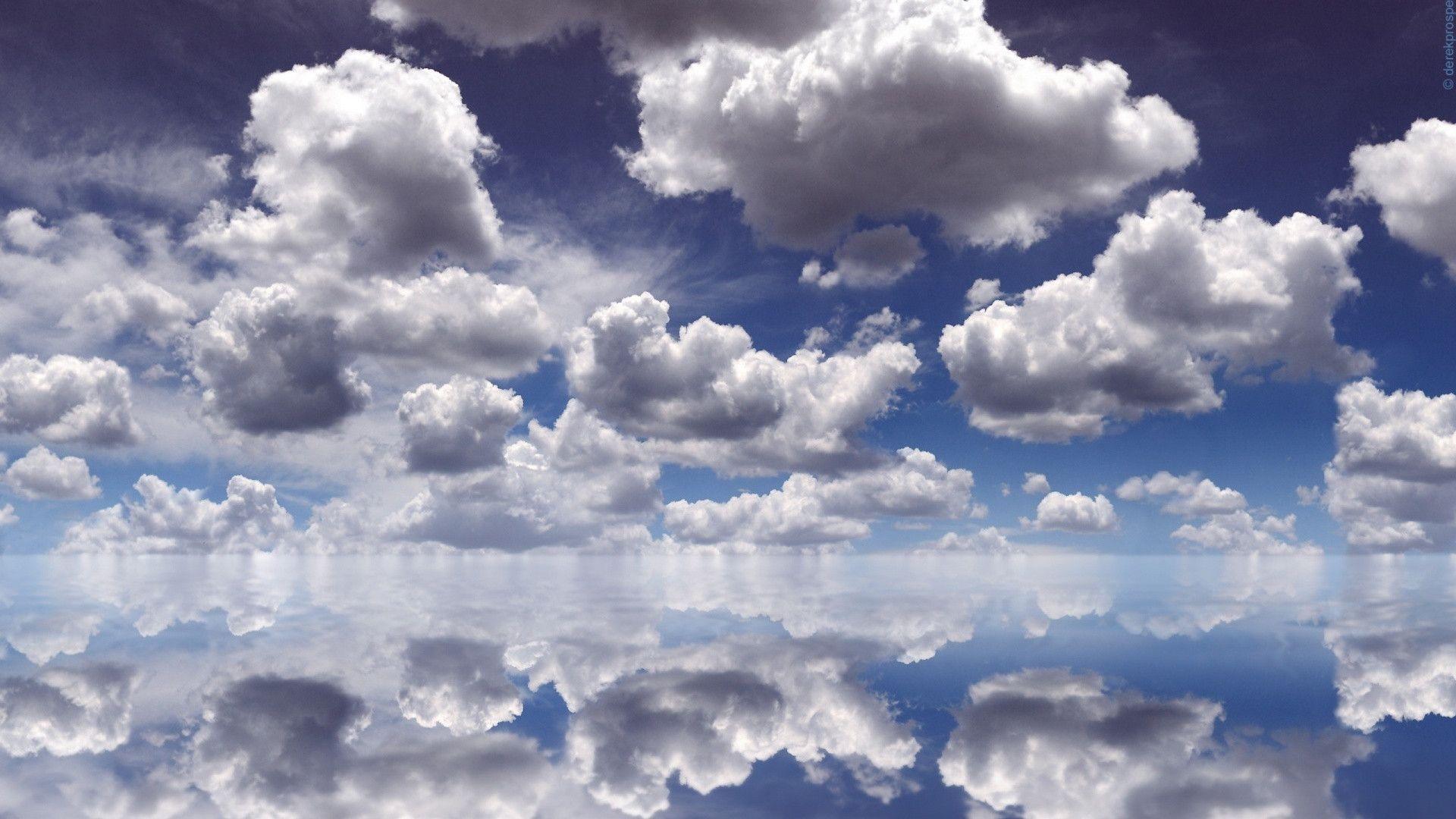 HD Mirrored Clouds Wallpaper