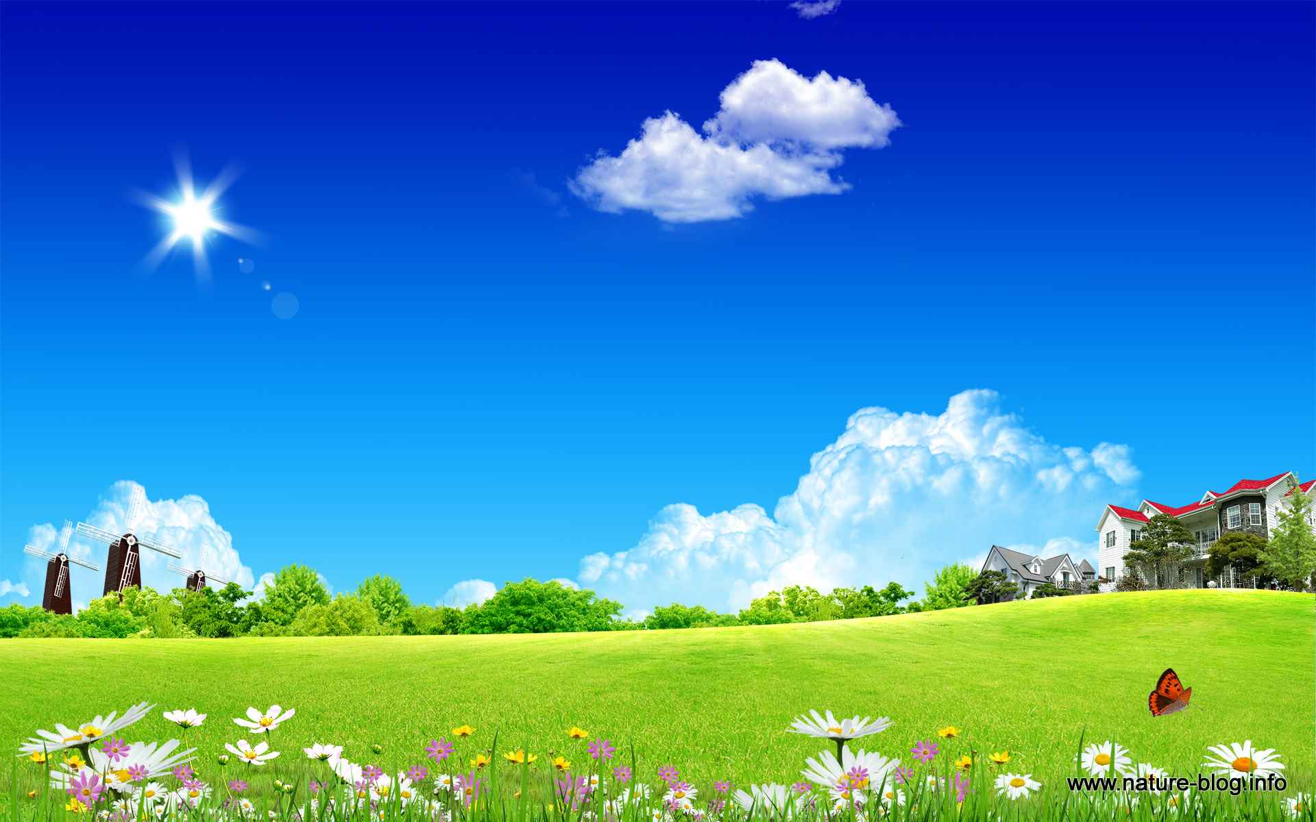 Download Fantasy Worlds Background Desktop Spring Wallpaper. Full