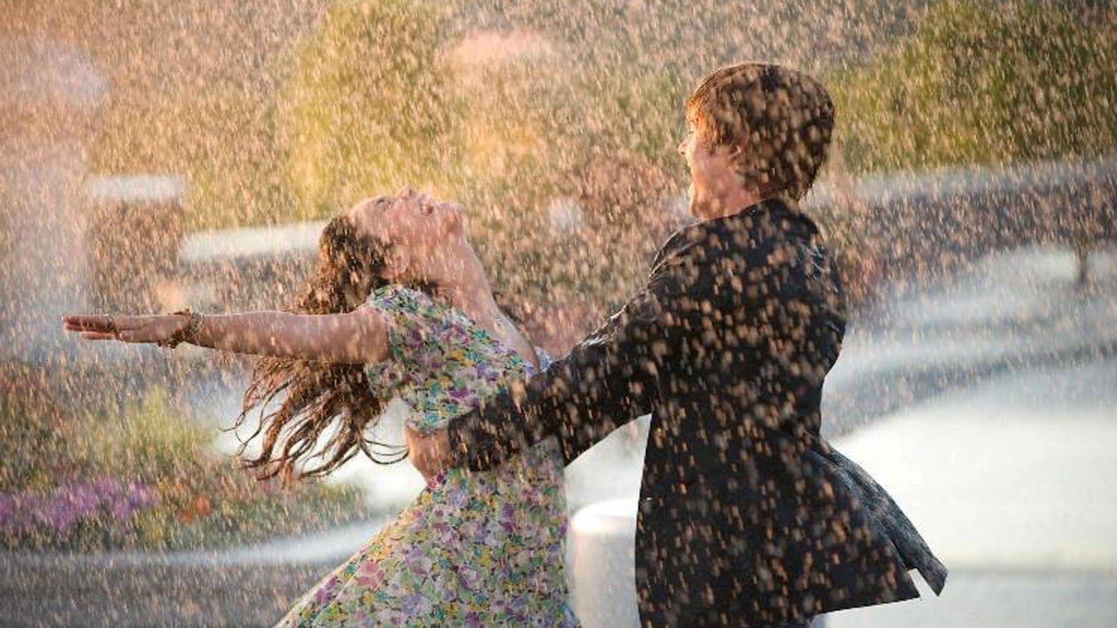 Romantic Couple in Rain Photo and Wallpaper 2014