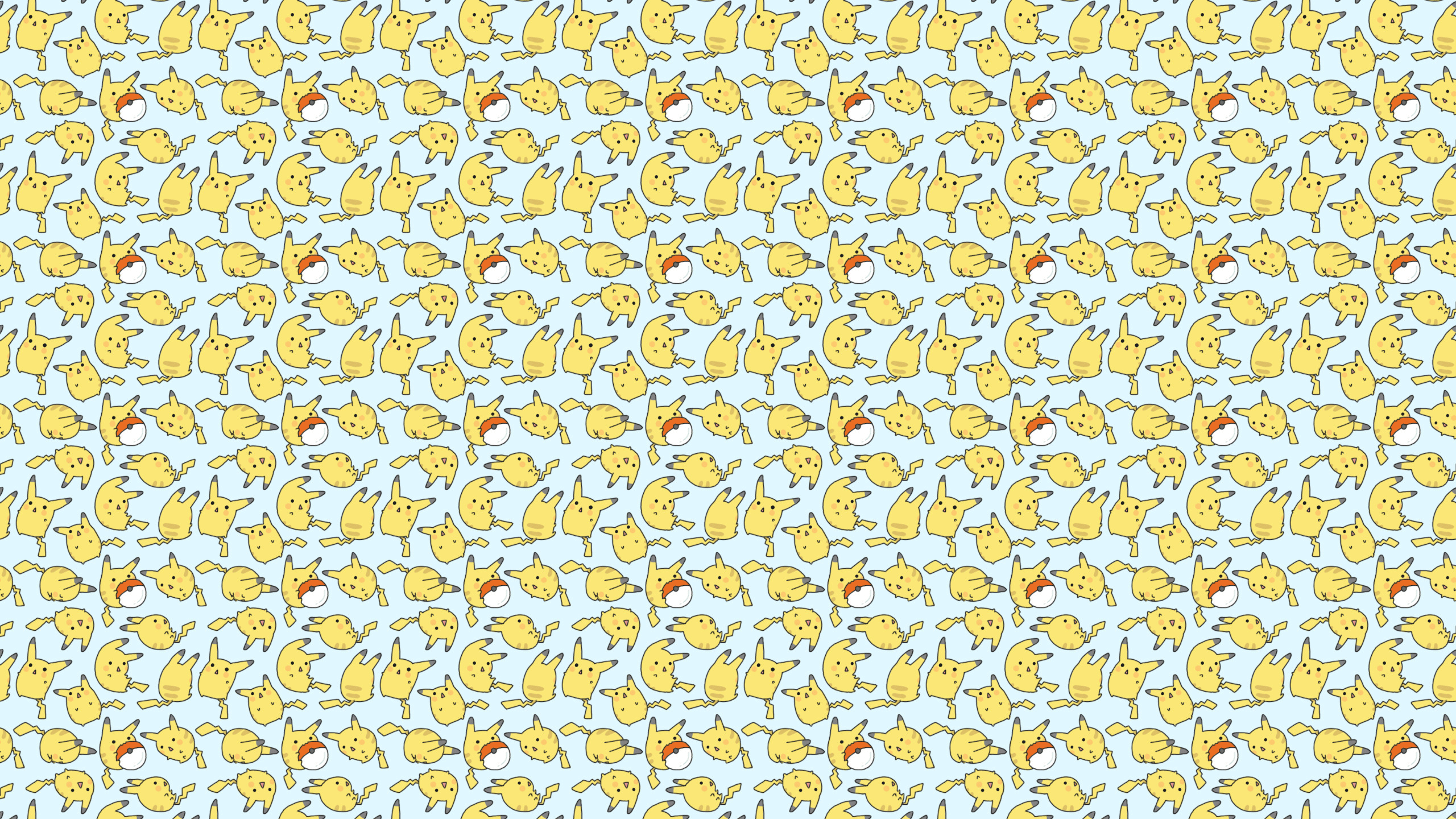 Pikachu And Pokeball Desktop Wallpaper