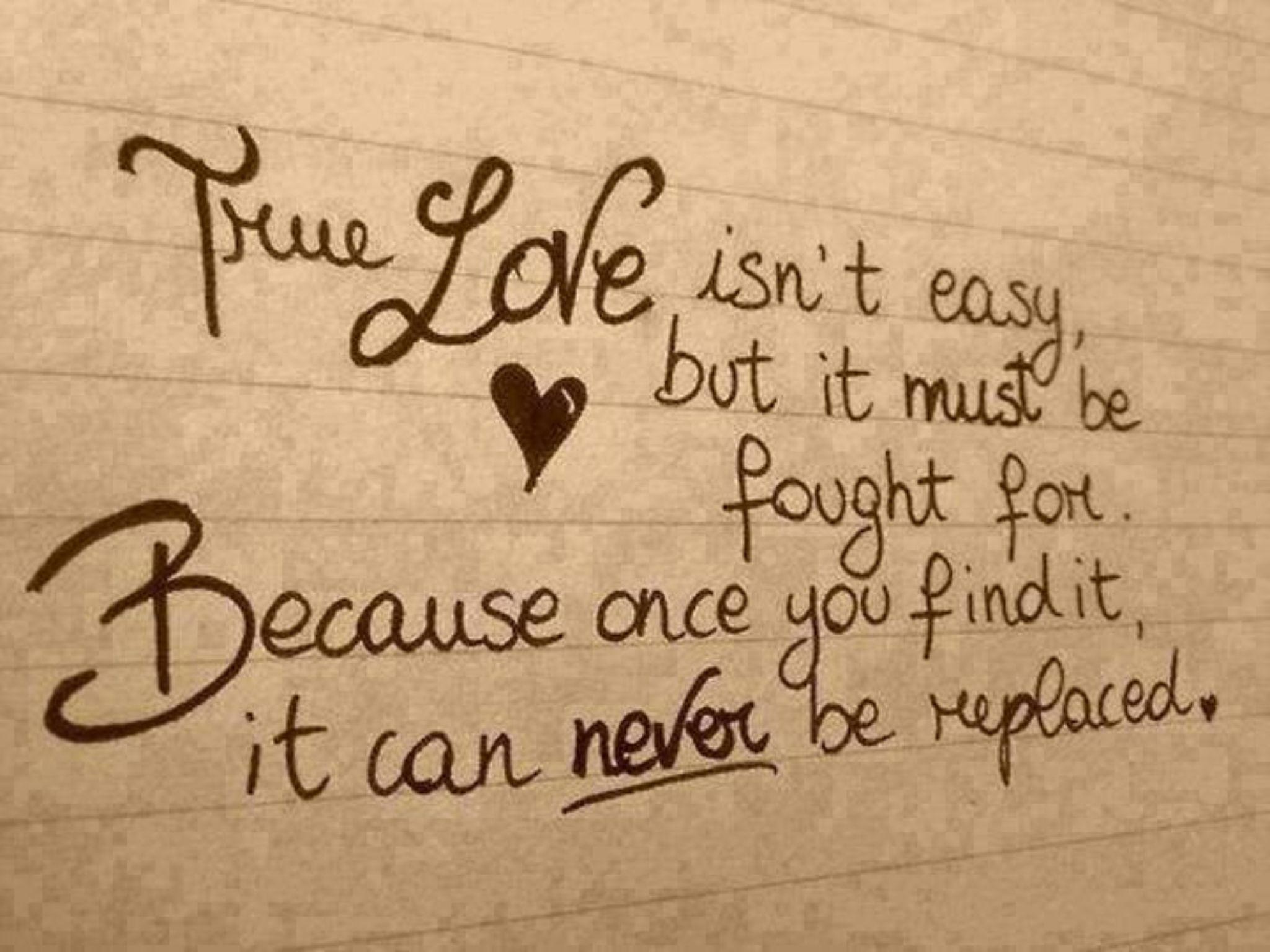 True Love Quotes of The Day Wallpaper